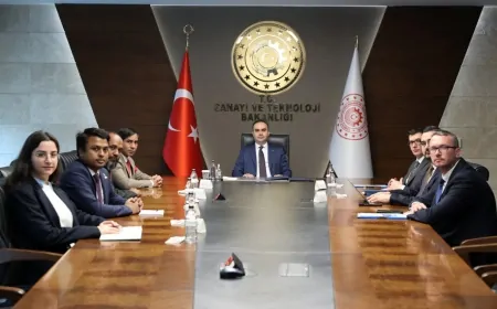 Sanayi ve Teknoloji Bakanı Mehmet Fatih Kacır, Dört Ülkenin Ankara Büyükelçilerini Kabul Etti