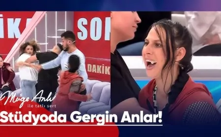 Canlı Yayında Gergin Anlar: Eşini Bulmaya Gelen Kadınlar Birbirine Girdi