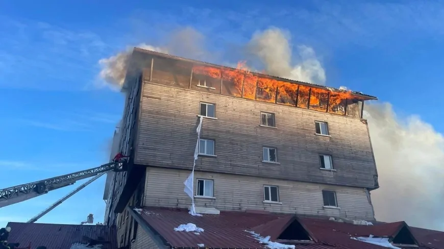 Bolu'daki Otel Yangınında Son Arama Çalışmaları Başladı