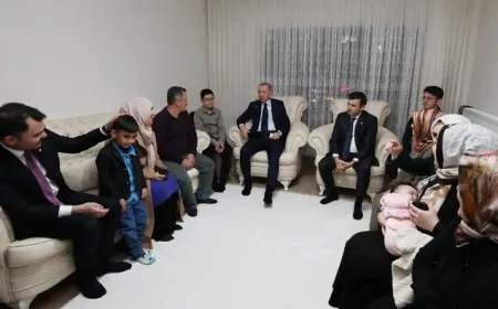 Cumhurbaşkanı Erdoğan Adıyaman’da depremzedeleri ziyaret etti