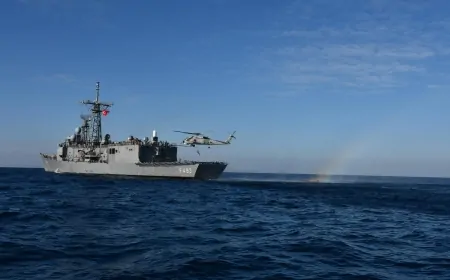 TCG Gelibolu, Libya Açıklarında Tatbikat Gerçekleştirdi