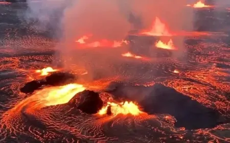 Hawaii'deki Kilauea Yanardağı yeniden lav püskürttü!