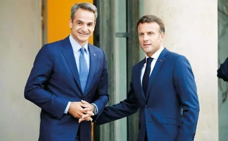 Macron, Miçotakis'in Türkiye'ye Meteor satışı itirazını reddetti