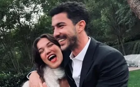 Pınar Deniz ve Kaan Yıldırım'dan bebek heyecanıyla romantik kar pozu