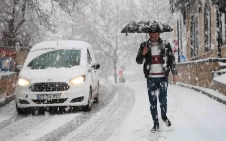 Elazığ  genelinde karla karışık yağmur ve yoğun kar yağışı bekleniyor