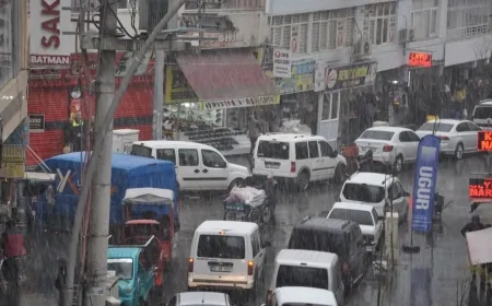 Batman’da yağmur ve karla karışık yağmur etkili olacak