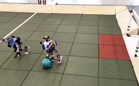 Google DeepMind Robotları Futbol Oynarken Şaşkınlık Yaratan Görüntüler Paylaşıldı