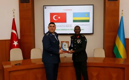 Ruanda Komuta ve Kurmay Koleji heyeti Türkiye’de: Genelkurmay Karargâhı’na ziyaret