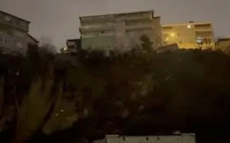 Üsküdar'da toprak kayması nedeniyle 9 daire boşaltıldı, 3 dükkan mühürlendi