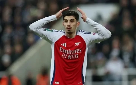 Arsenal'in yıldızı Kai Havertz, sezonu sakatlık nedeniyle kapattı