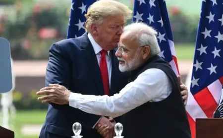 Modi ve Trump, Hindistan-ABD ‘Mega Ortaklığı’nı Görüşmek Üzere Bir Araya Geldi