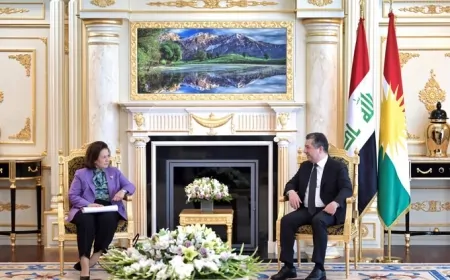 Dışişleri Bakan Yardımcısı Ekinci, IKBY Başkanı Barzani ile Erbil’de Görüştü