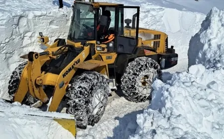 Sivas'ta Kar Temizleme Çalışmaları Hız Kesmiyor, Ekipler Gün Boyu Mesai Yapıyor