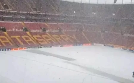 Galatasaray-AZ Alkmaar Maçı Öncesi RAMS Park Stadı’ndaki Zemin Durumu! Kar Yağışı Etkiler Mi?