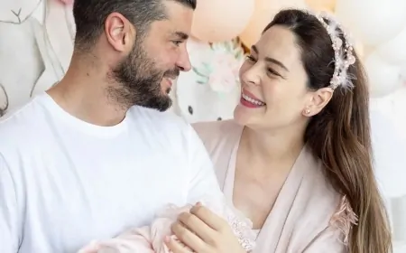 Yıldız Çağrı Atiksoy'dan kızı Milena ile kar keyfi! İlk kez karla tanıştı