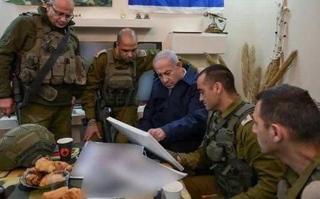 Netanyahu, Batı Şeria'da Filistinli mülteci kampına baskın düzenledi