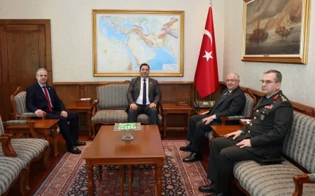 Millî Savunma Bakanı Yaşar Güler, Kosovalı Yetkilileri Kabul Etti