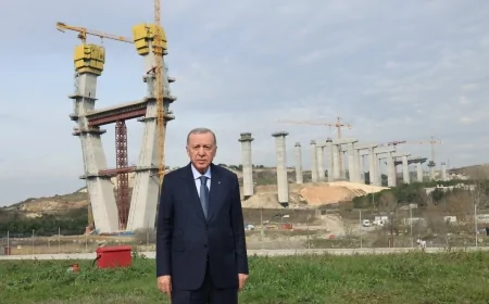 Cumhurbaşkanı Erdoğan, Başakşehir-Nakkaştepe Otoyolu Şantiyesini Ziyaret Etti