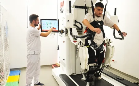 Robotik rehabilitasyon ile felçli hastalar yeniden yürüyebiliyor
