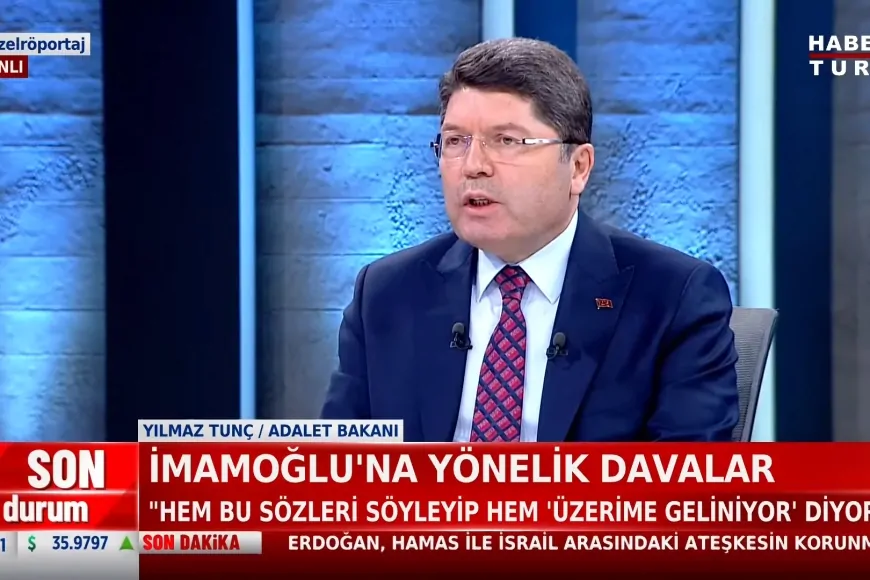 Adalet Bakanı Yılmaz Tunç: 'İmralı ile yeni görüşme talebi yok'