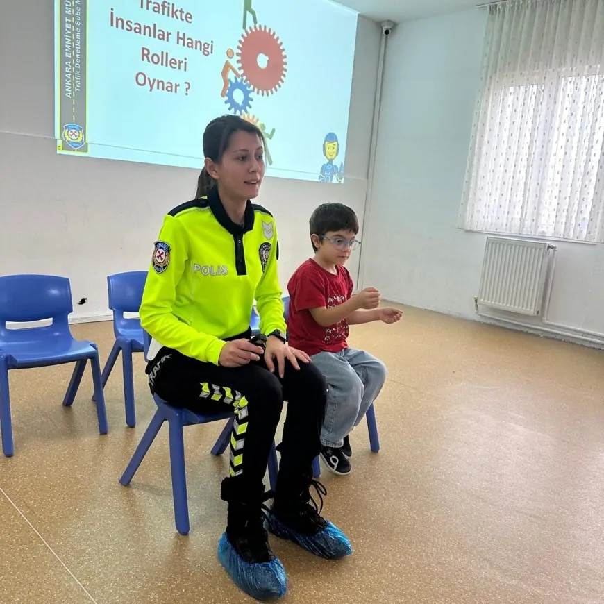 Çankaya Belediyesi'nden Miniklere Trafik Eğitimi