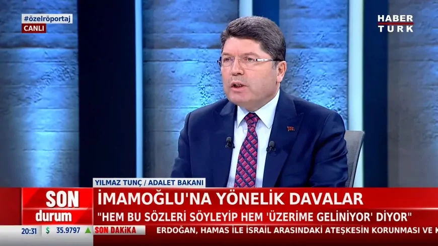 Adalet Bakanı Yılmaz Tunç: 'İmralı ile yeni görüşme talebi yok'