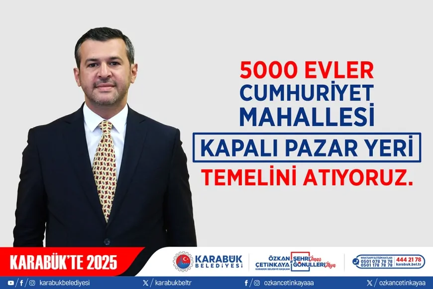 Karabük'te Çok Amaçlı Kapalı Pazar Yeri İçin İlk Adım Atıldı!