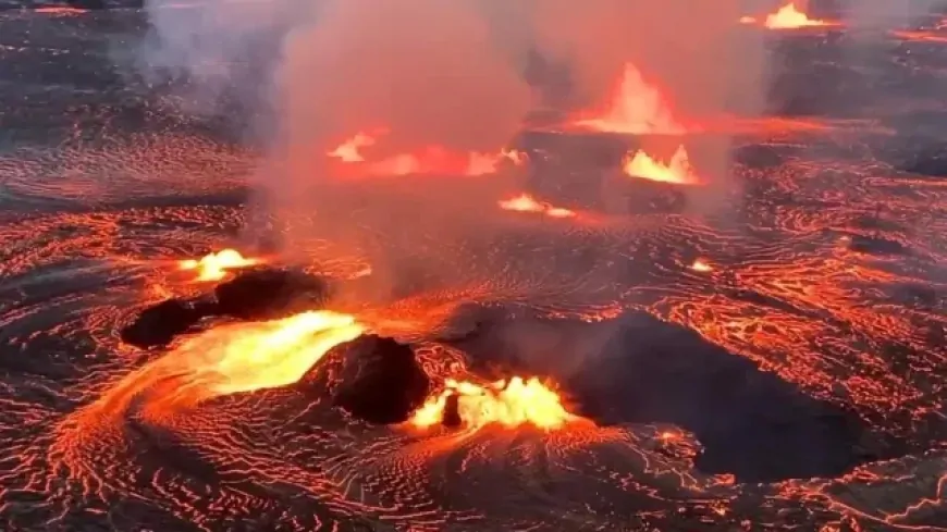 Hawaii'deki Kilauea Yanardağı yeniden lav püskürttü!