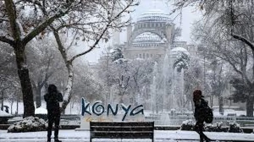 Konya’da çok bulutlu hava ve kar yağışı bekleniyor