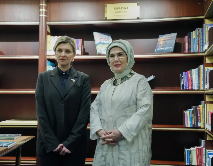 Emine Erdoğan ve Olena Zelenska, Ankara'da Ukraynalı savaş mağduru çocukları ziyaret etti