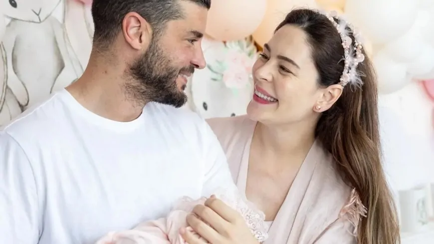 Yıldız Çağrı Atiksoy'dan kızı Milena ile kar keyfi! İlk kez karla tanıştı