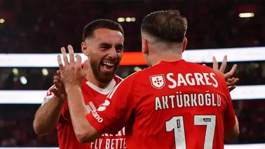 Kerem Aktürkoğlu ve Orkun Kökçü'den kritik goller! Benfica turladı