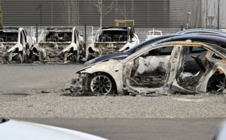 Toulouse'da Tesla Mağazasında Çıkan Yangın, 12 Aracın Kül Olmasına Sebep Oldu