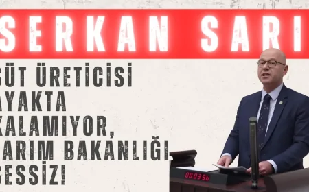 CHP’li Serkan Sarı: ‘Süt üreticisi ayakta kalamıyor, Tarım Bakanlığı sessiz!’