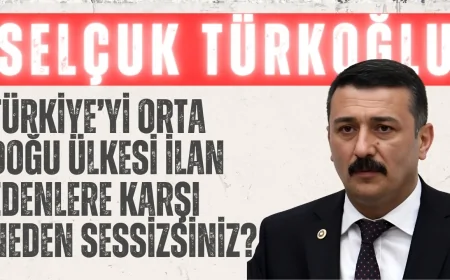 İYİ Partili Selçuk Türkoğlu: ‘Türkiye’yi Orta Doğu ülkesi ilan edenlere karşı neden sessizsiniz?’