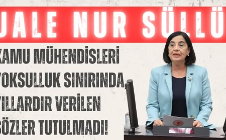 CHP’li Jale Nur Süllü: ‘Kamu mühendisleri yoksulluk sınırında, yıllardır verilen sözler tutulmadı!’