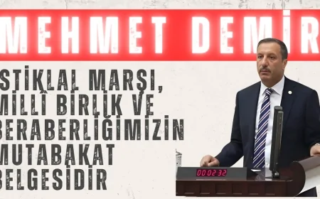 AK Parti’li Mehmet Demir: ‘İstiklal Marşı, millî birlik ve beraberliğimizin mutabakat belgesidir’