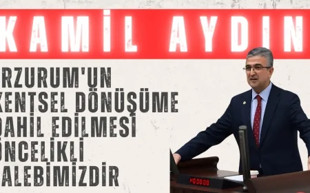MHP Erzurum Milletvekili Kamil Aydın: 'Erzurum'un kentsel dönüşüme dahil edilmesi öncelikli talebimizdir'