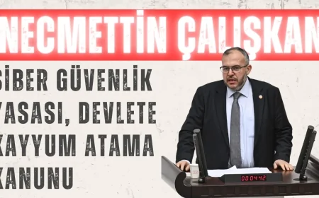 Saadet Partili Necmettin Çalışkan: ‘Siber Güvenlik Yasası, devlete kayyum atama kanunu’