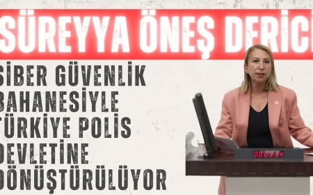 CHP’li Süreyya Öneş Derici: ‘Siber güvenlik bahanesiyle Türkiye polis devletine dönüştürülüyor’