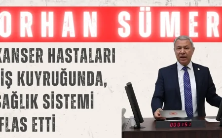 CHP’li Orhan Sümer: ‘Kanser hastaları fiş kuyruğunda, sağlık sistemi iflas etti’