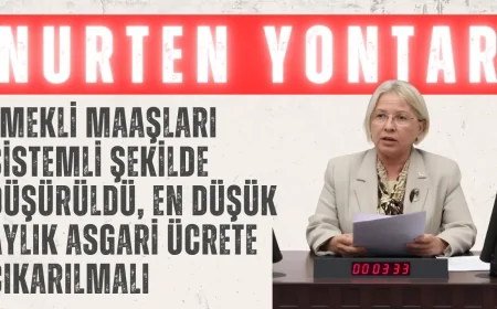 CHP’li Nurten Yontar: ‘Emekli maaşları sistemli şekilde düşürüldü, en düşük aylık asgari ücrete çıkarılmalı’