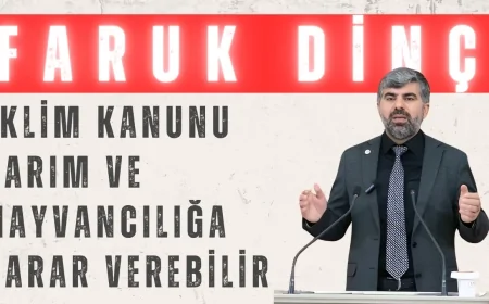 HÜDA PAR’lı Faruk Dinç: ‘İklim Kanunu tarım ve hayvancılığa zarar verebilir’