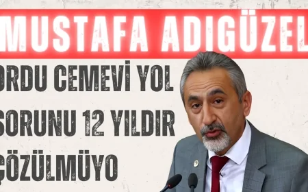 CHP’li Mustafa Adıgüzel: ‘Ordu Cemevi yol sorunu 12 yıldır çözülmüyor’