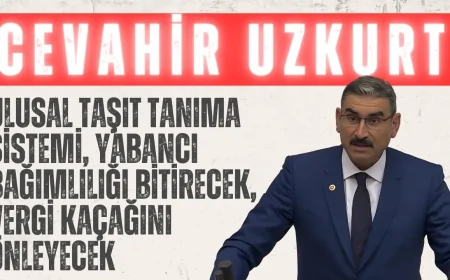 AK Partili Cevahir Uzkurt: ‘Ulusal Taşıt Tanıma Sistemi, yabancı bağımlılığı bitirecek, vergi kaçağını önleyecek’