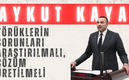 CHP’li Aykut Kaya: ‘Yörüklerin Sorunları Araştırılmalı, Çözüm Üretilmeli’