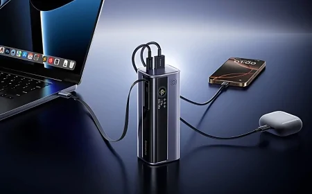 Baseus'tan Dahili Kablolu ve Renkli Ekranlı 100W Powerbank: İşte Özellikleri