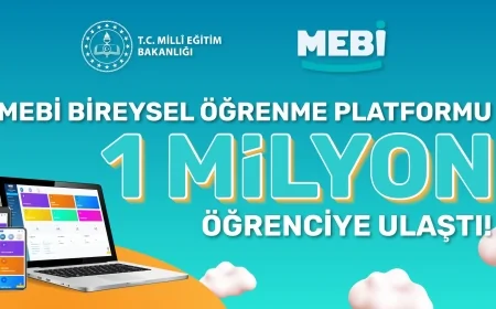 MEBİ Bireysel Öğrenme Platformunu Kullanan Öğrenci ve Mezun Sayısı 1 Milyonu Aştı