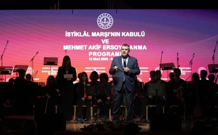 Bakan Tekin, “İstiklal Marşı’nın Kabulü ve Mehmet Akif Ersoy’u Anma Günü” Programına Katıldı