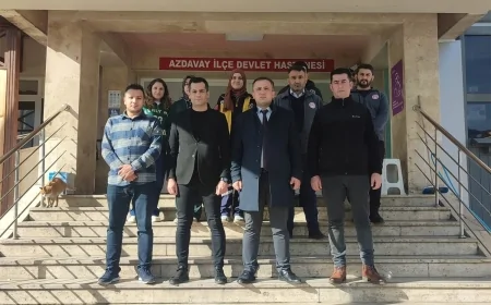 Destek Hizmetleri Başkan Yardımcısı Halim Şekerlioğlu’ndan Azdavay Devlet Hastanesi’ne Ziyaret